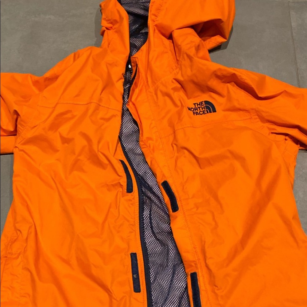 Orange North Face Trench Raincoat/Windbreaker